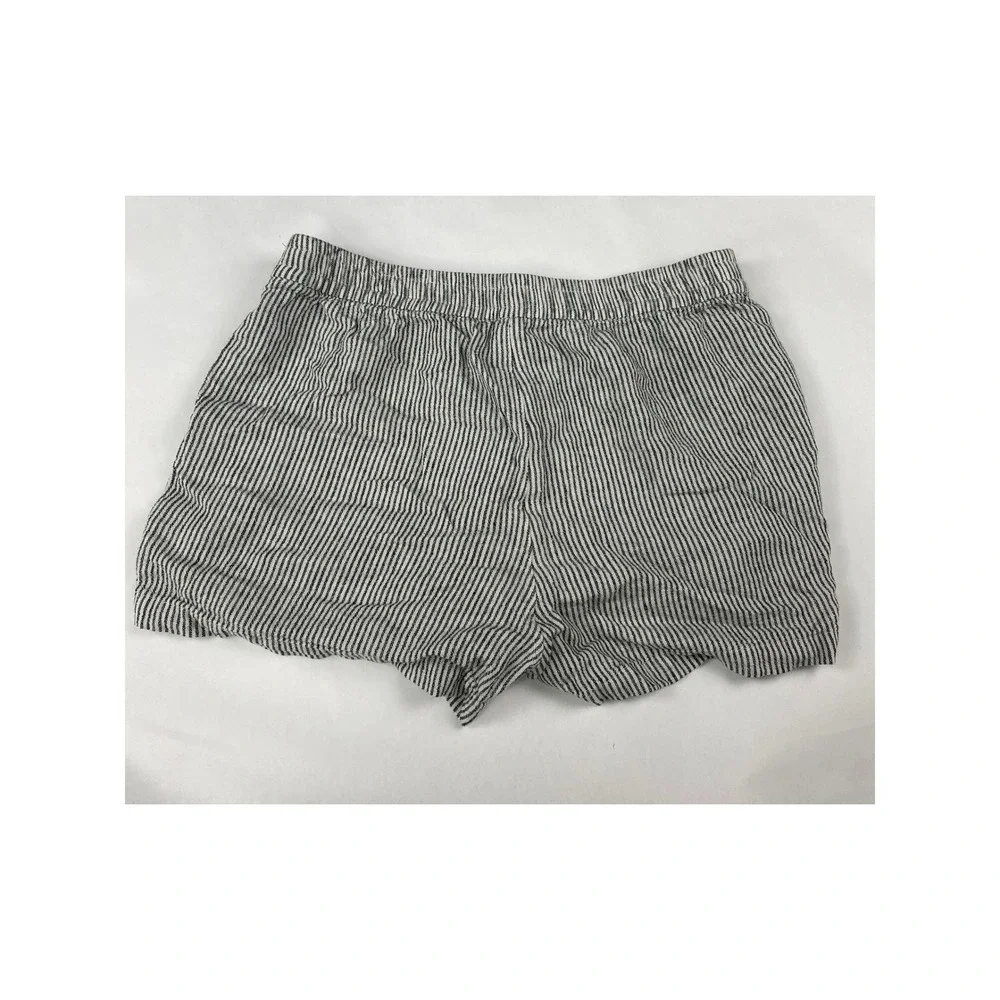 J. Crew Factory Linen-blend Shorts Women's Size S Striped